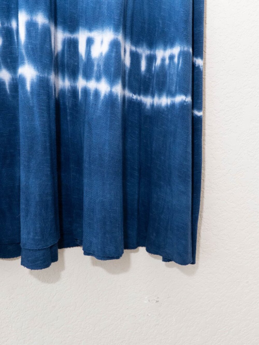Lucky Brand Tie Dye Maxi Dress M L Blue White Strapless Convertible Skirt Boho - Picture 7 of 13